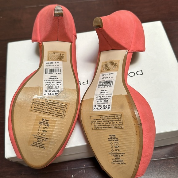 Dorothy Perkins open toe coral NEW women’s size 8.5 US - Picture 2 of 6